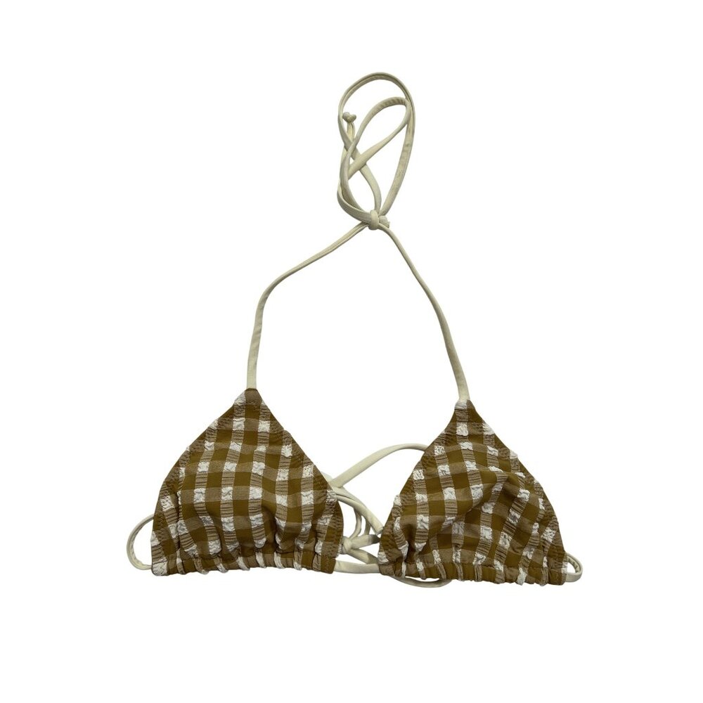 TEA YOU Demi Bikini Top in Golden Oar